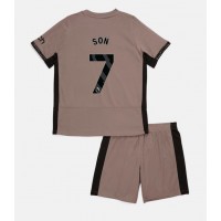 Otroški Nogometni dresi Tottenham Hotspur Son Heung-min #7 Tretji 2023-24 Kratek Rokav (+ Kratke hlače)